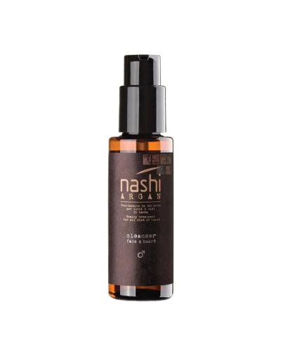 Очищуючий гель для обличчя та бороди Nashi Argan MEN LINE Cleanser 50 мл 