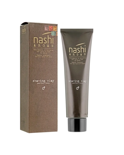 Зелений крем для гоління з аргановою олією Nashi Argan Shaving Clay 150 мл