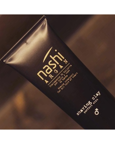 Зелений крем для гоління з аргановою олією Nashi Argan Shaving Clay 150 мл