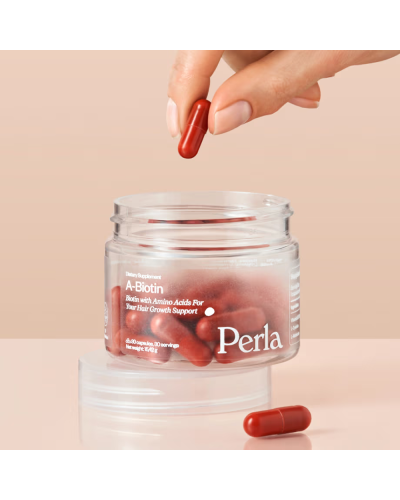Биотин с аминокислотами для волос Perla Helsa A-Biotin 60 капсул