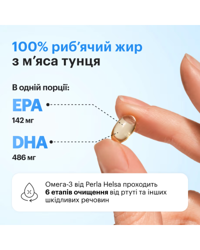 Омега-3 из мяса тунца Perla Helsa Omega-3 Tuna 120 капсул