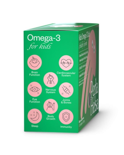 Омега-3 из трески для детей Perla Helsa Kids Omega-3 Cod с витаминами A и D3 — 120 капсул