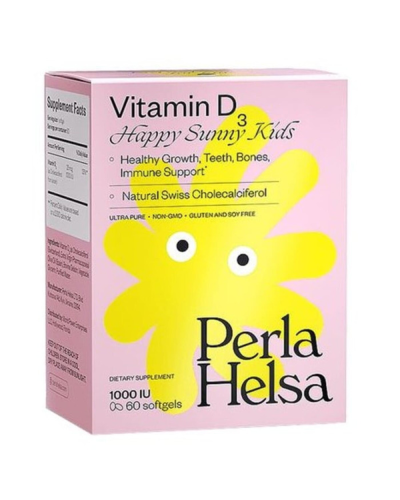 Витамин D3 для детей Perla Helsa Vitamin D3 Happy Sunny Kids 1000 IU 60 капсул
