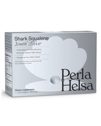 Сквален антиоксидант для кожи Perla Helsa Shark Squalene 120 капсул