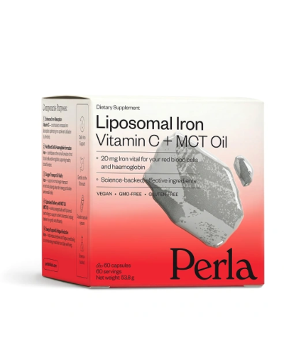 Ліпосомальне залізо Perla Helsa Liposomal Iron з вітаміном C та MCT 60 капсул
