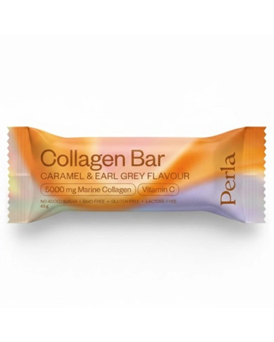 Батончик Perla Helsa Collagen Bar з мигдалем карамель Earl Grey 10 шт