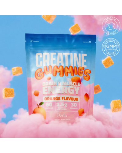 Жувальні вітаміни з креатином Perla Helsa Creatine Gummies для сили, витривалості та відновлення 60 шт