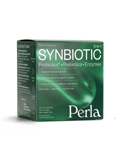 Диетическая добавка Perla Helsa Synbiotic 3 in 1 для баланса микробиоты и пищеварения 30 капсул