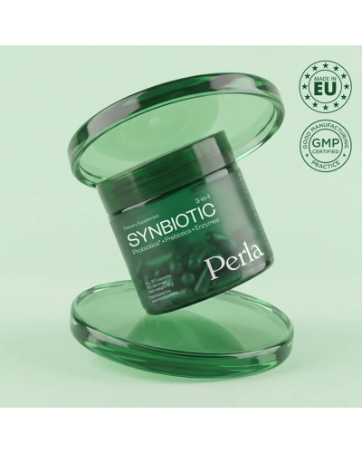 Диетическая добавка Perla Helsa Synbiotic 3 in 1 для баланса микробиоты и пищеварения 30 капсул