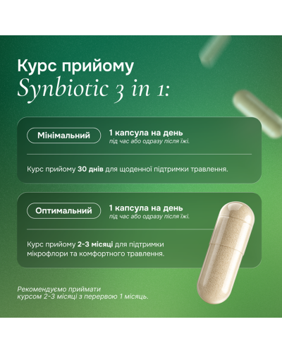 Диетическая добавка Perla Helsa Synbiotic 3 in 1 для баланса микробиоты и пищеварения 30 капсул