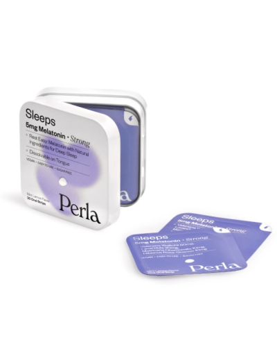 Стрипсы с мелатонином и травами для сна Perla Helsa Sleeps Strong 5 мг