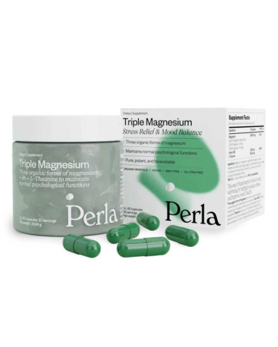 Диетическая Добавка Магний 3 форм + L-теанин + B6 Perla Helsa Triple Magnesium, 60 капсул