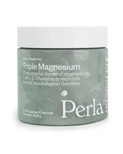 Диетическая Добавка Магний 3 форм + L-теанин + B6 Perla Helsa Triple Magnesium, 60 капсул