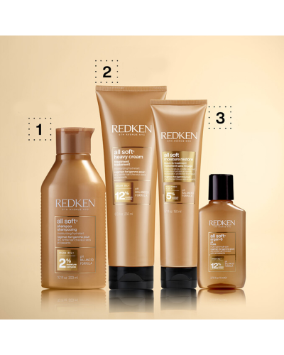 Увлажняющий шампунь с арганойRedken All Soft Shampoo 1000 мл 