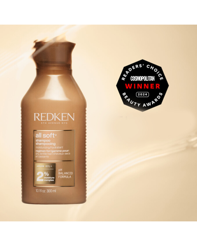 Увлажняющий шампунь с арганойRedken All Soft Shampoo 300 мл 