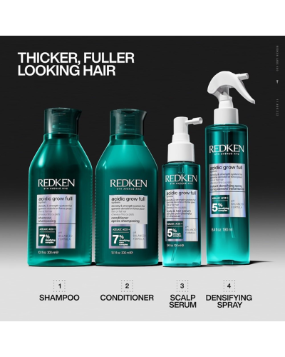 Шампунь для більш щільного вигляду волосся Redken Acidic Grow Full System