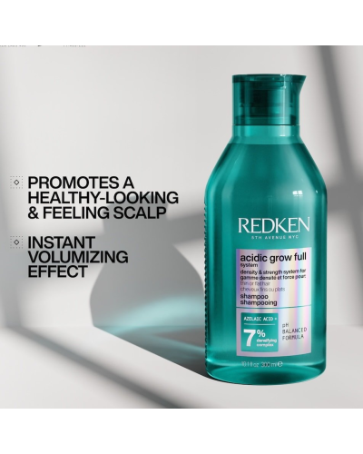 Шампунь для більш щільного вигляду волосся Redken Acidic Grow Full System