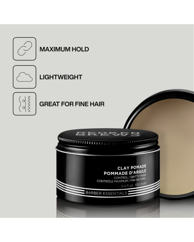 Глиняная помада для волос сильной фиксации Redken Brews Clay Pomade 100 мл