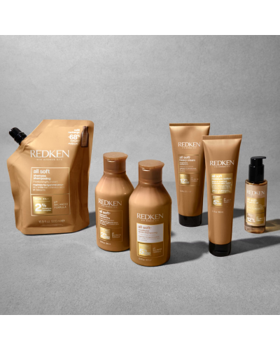 Олійка для сухого та ламкого волосся Redken All Soft Argan-6 Oil 100 мл – живлення та термозахист