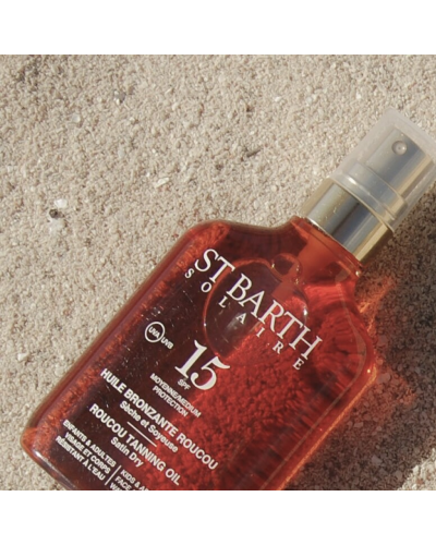 Олія-спрей Ligne St Barth Roucou Tanning Oil SPF 15 для засмаги та захисту шкіри і волосся 100 мл