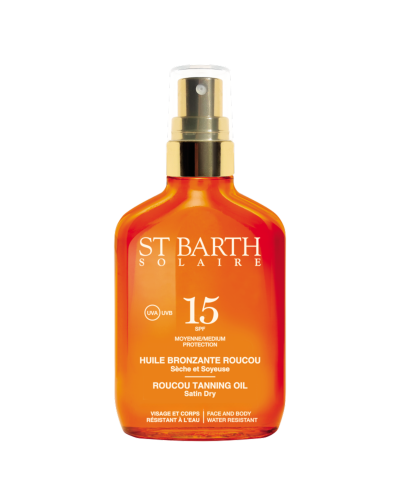 Олія-спрей Ligne St Barth Roucou Tanning Oil SPF 15 для засмаги та захисту шкіри і волосся 100 мл