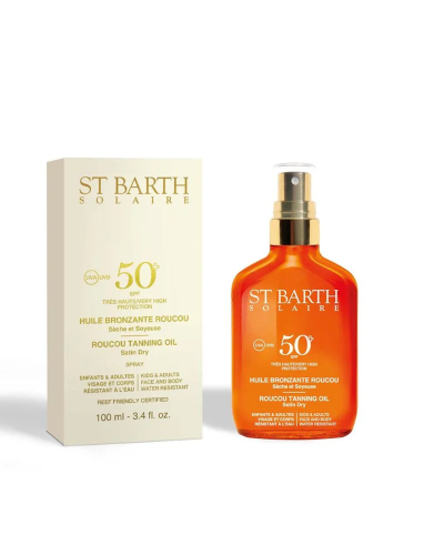 Олія-спрей Ligne St Barth Roucou Tanning Oil SPF 50 для засмаги та захисту шкіри і волосся 100 мл