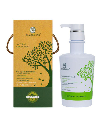 Маска-бальзам с коллагеном для питания и восстановления волос Xiaomoxuan Collagen Hair Mask, 550 мл