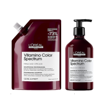 L'Oreal Professionnel Vitamino Color Spectrum Shampoo Профессиональный шампунь для сияющего блеска и сохранение 5 измерений цветового спектра после окрашивания волос refill 500 мл