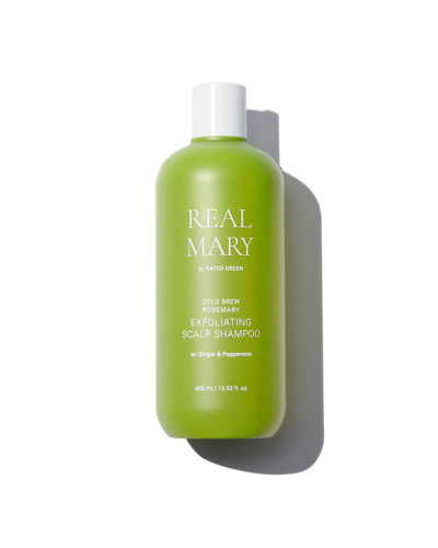 RATED GREEN REAL MARY EXFOLIATING SCALP SHAMPOO Глибокоочищаючий шампунь з соком розмарину, 400 мл