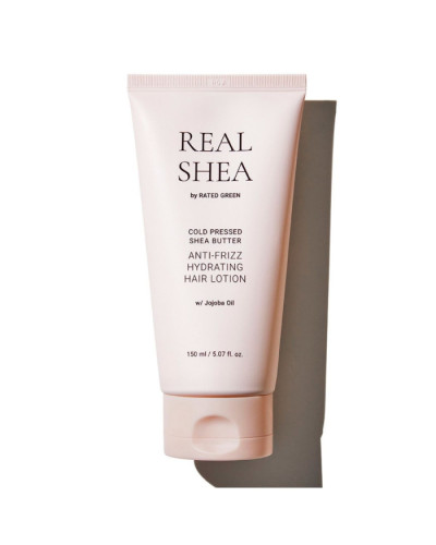 RATED GREEN REAL SHEA ANTI-FRIZZ HYDRATING HAIR LOTION Зволожуючий лосьйон для волосся з маслом Ши, 150 мл