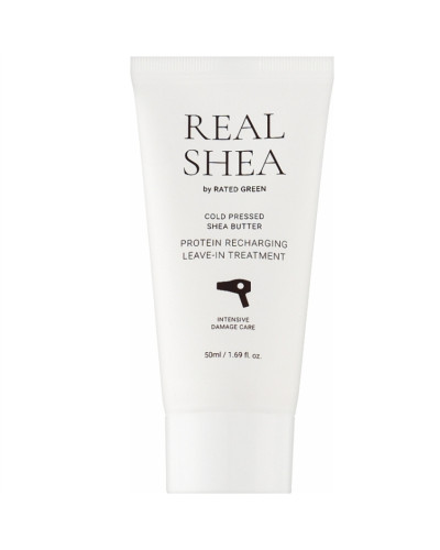 RATED GREEN REAL SHEA PROTEIN RECHARGING LEAVE-IN TREATMENT Відновлювальний термозахисний крем для волосся 50 мл