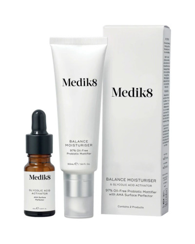 Крем Medik8 Balance Moisturiser with Glycolic Acid Activator, зволожувальний для проблемної шкіри, 50 мл