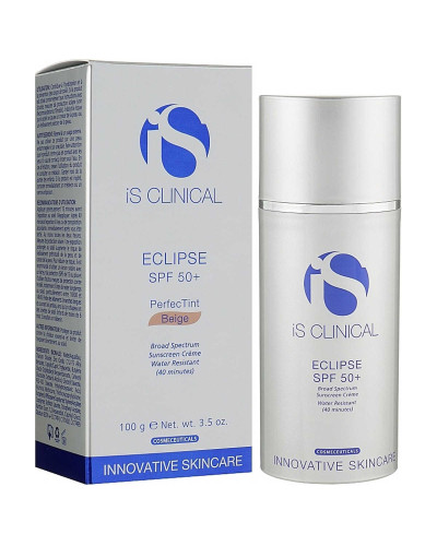 IS CLINICAL Eclipse SPF 50+ PerfecTint Beige, Крем сонцезахисний бежевий, 100 г