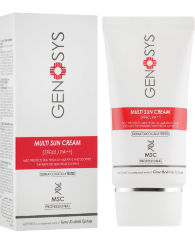 Genosys Multi Sun Cream (MSC) Солнцезащитный крем, SPF 40++, 40 г