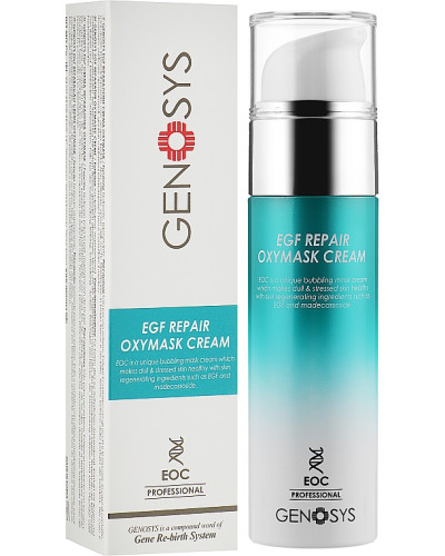 Genosys EGF Repair Oxymask Cream, Киснева крем-маска з факторами росту, 50 г