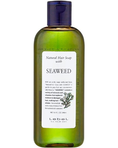 Lebel SEAWEED Шампунь Морські водорості, очищує та підтримує нормальний ph шкіри голови 240 мл