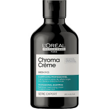 Loreal Serie Expert  Chroma Creme Green Dyes Крем-шампунь для волос с зеленым пигментом 300 мл