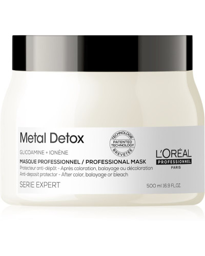 Loreal Serie Expert Metal Detox маска для зменшення ламкості  волосся та небажаної зміни кольору 500 мл