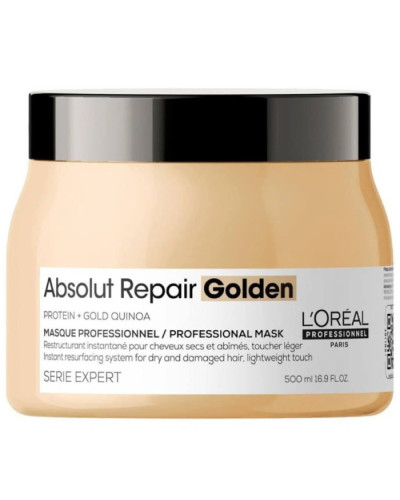 Loreal Serie Expert  Absolut Repair Gold Quinoa+Protein Mask Золотиста маска для інтенсивного відновлення волосся 500 мл