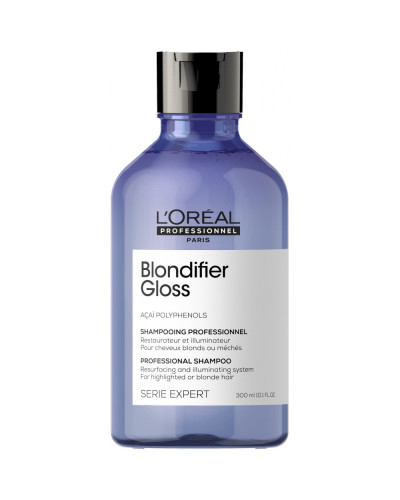 Loreal Serie Expert Blondifier Gloss  Шампунь для сяйва волосся, пофарбованого у відтінки блонд 300 мл