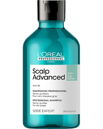 Loreal Scalp Advanced Anti-Oiliness Shampoo очищающий шампунь для склонных к жирности волос 300 мл