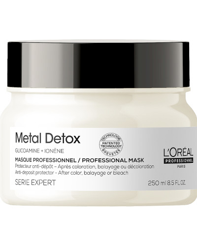 Loreal Serie Expert Metal Detox маска для зменшення ламкості  волосся та небажаної зміни кольору 250 мл