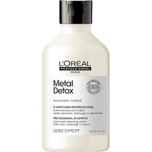 Loreal Serie Expert Metal Detox очищающий шампунь для уменьшения ломкости всех типов волос 300 мл