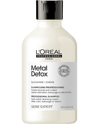 Loreal Serie Expert Metal Detox очищающий шампунь для уменьшения ломкости всех типов волос 300 мл