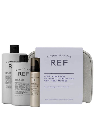 REF Beauty Bag Cool Silver, Набор с косметичкой "Для белых волос"