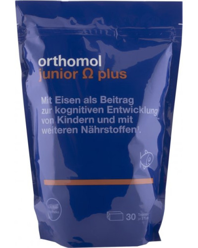 Orthomol Junior Omega Вітаміни та мінерали для дітей жувальні іриски 30 днів