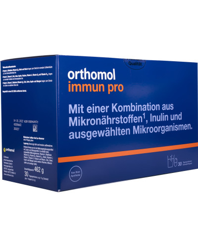 Orthomol Immun pro Вітаміни та мінерали, відновлення порушень кишкової мікрофлори й імунітету, гран 30 днів