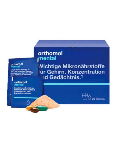 Orthomol Mental  Вітамінний комплекс для обміну речовин та розумової діяльності 30 днів