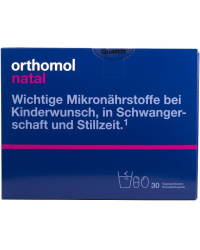 Orthomol Natal New, Вітаміни для мами та малюка, 30 днів