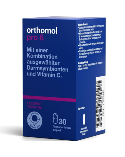 Orthomol pro Комплекс вітамінів для підтримки мікрофлори кишківника 30 днів